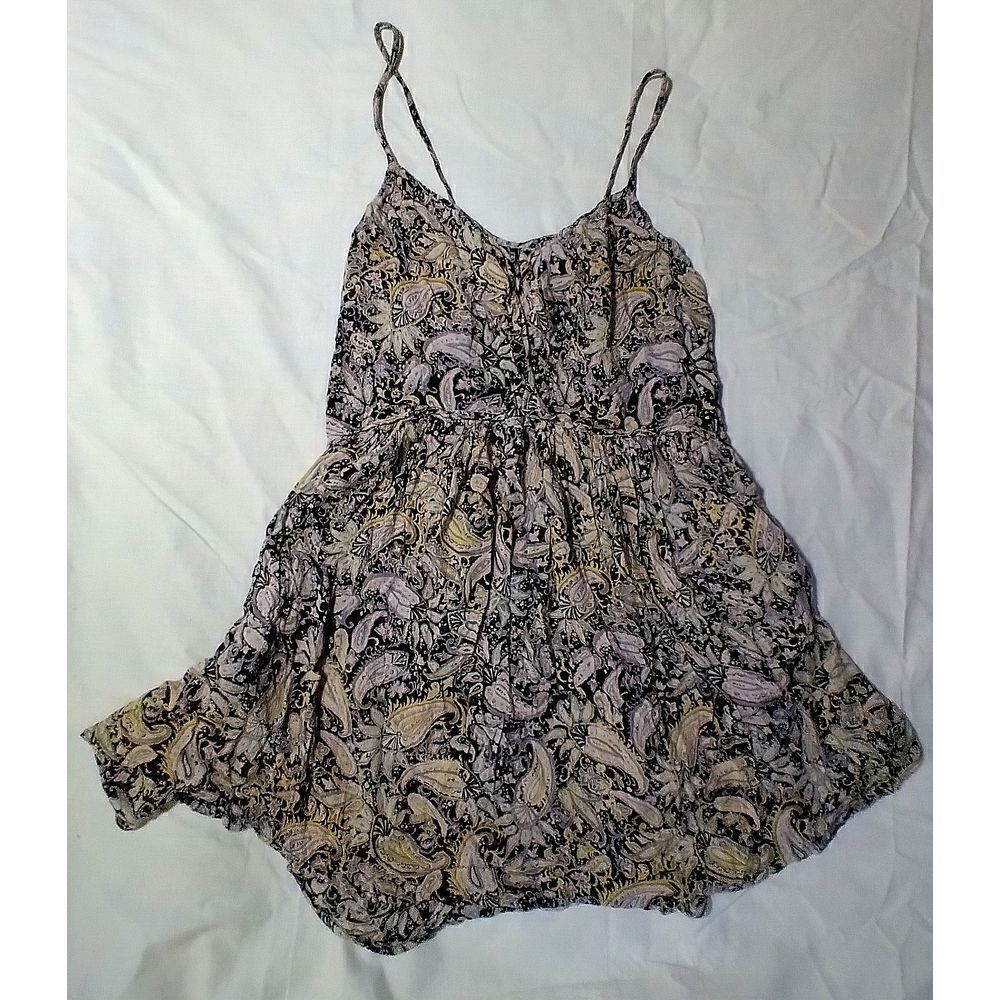 BILLABONG WOMENS MEDIUM RAYON FLORAL MINI FLOW DRESS SUNDRESS
